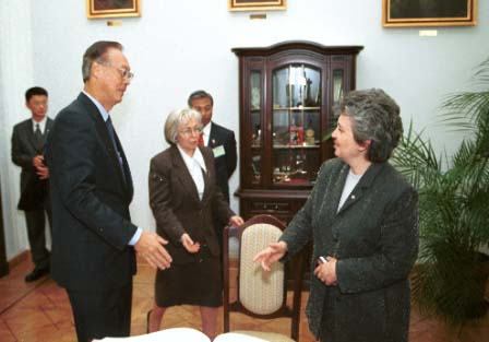 Premier Republiki Singapuru Goh Chok Tong w Senacie RP
