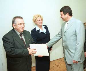 Wicemarszałek K. Kutz, senator C. Christowa i minister N. Swinarow
