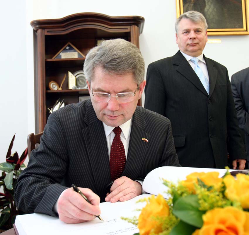 Wizyta przewodniczącego Sejmu Republiki Litewskiej