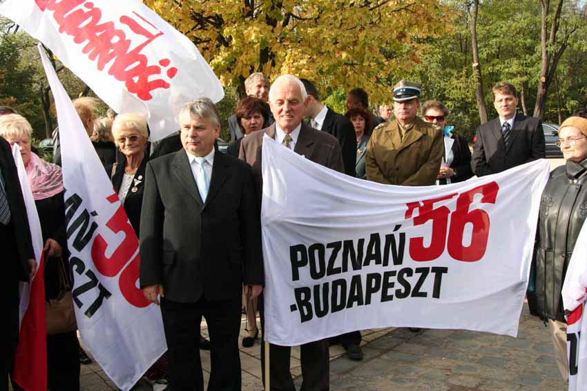 Spotkanie z kombatantami polskiego Czerwca '56 i węgierskiej rewolucji.